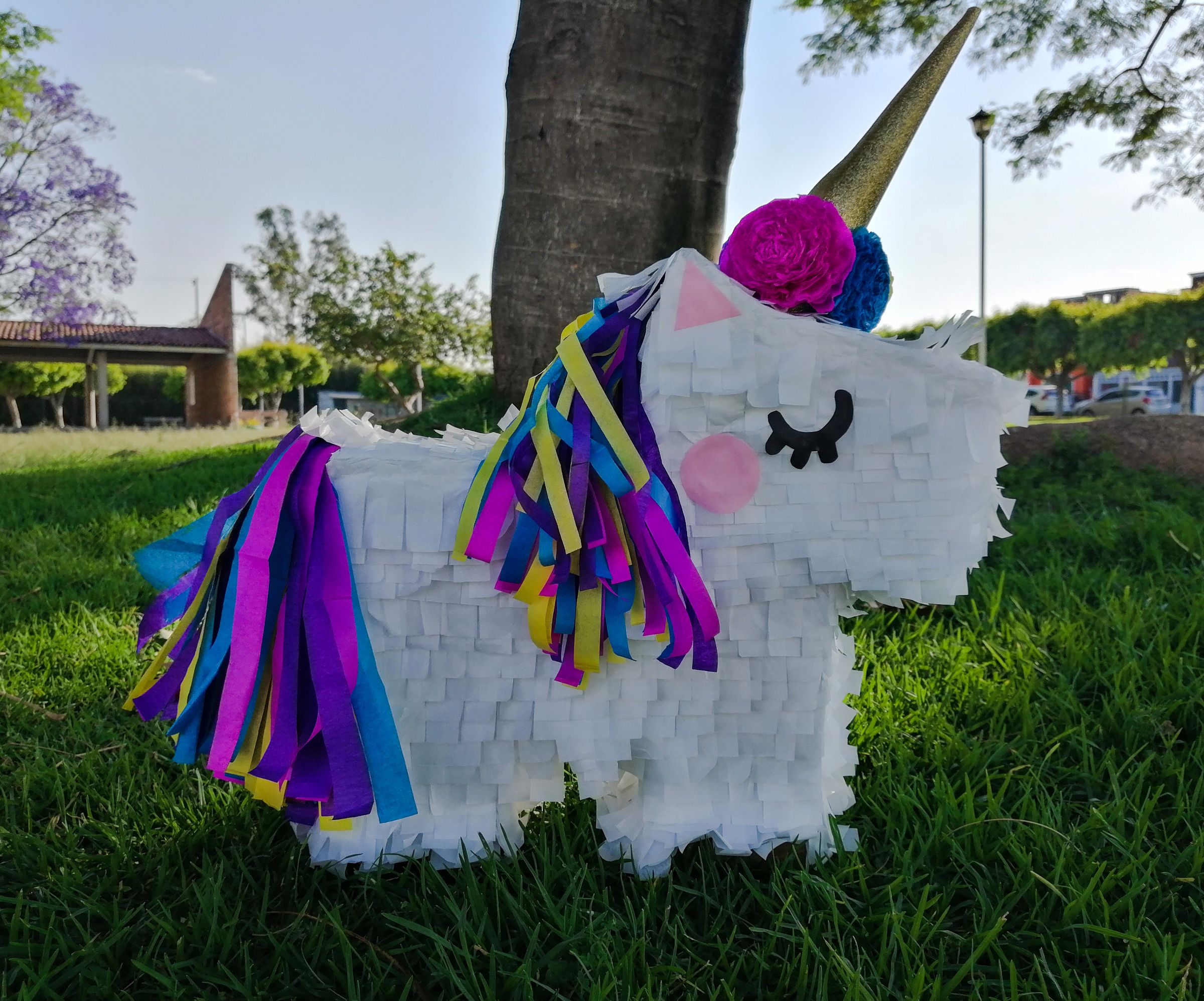 Unicorn Piñata Mexican Paper Art