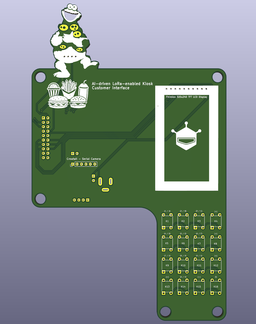 Designing the Kiosk Customer Endpoint PCB Outline, Protective Case, and Layout