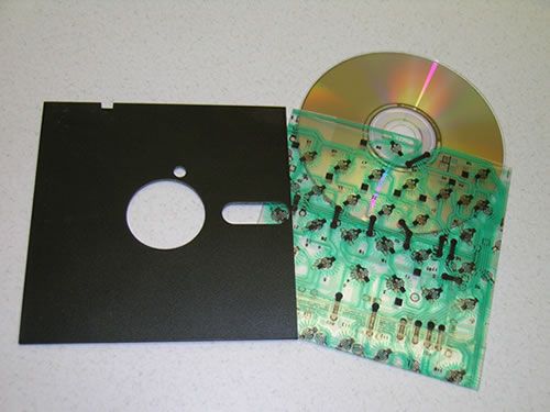 CD Sleeve From Outdated Electronics