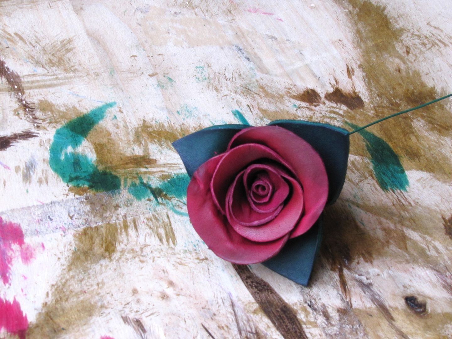 Making a Leather Rose