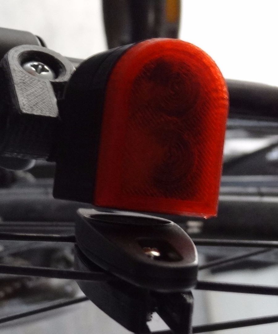 3D printed Bike light (rear) without battery