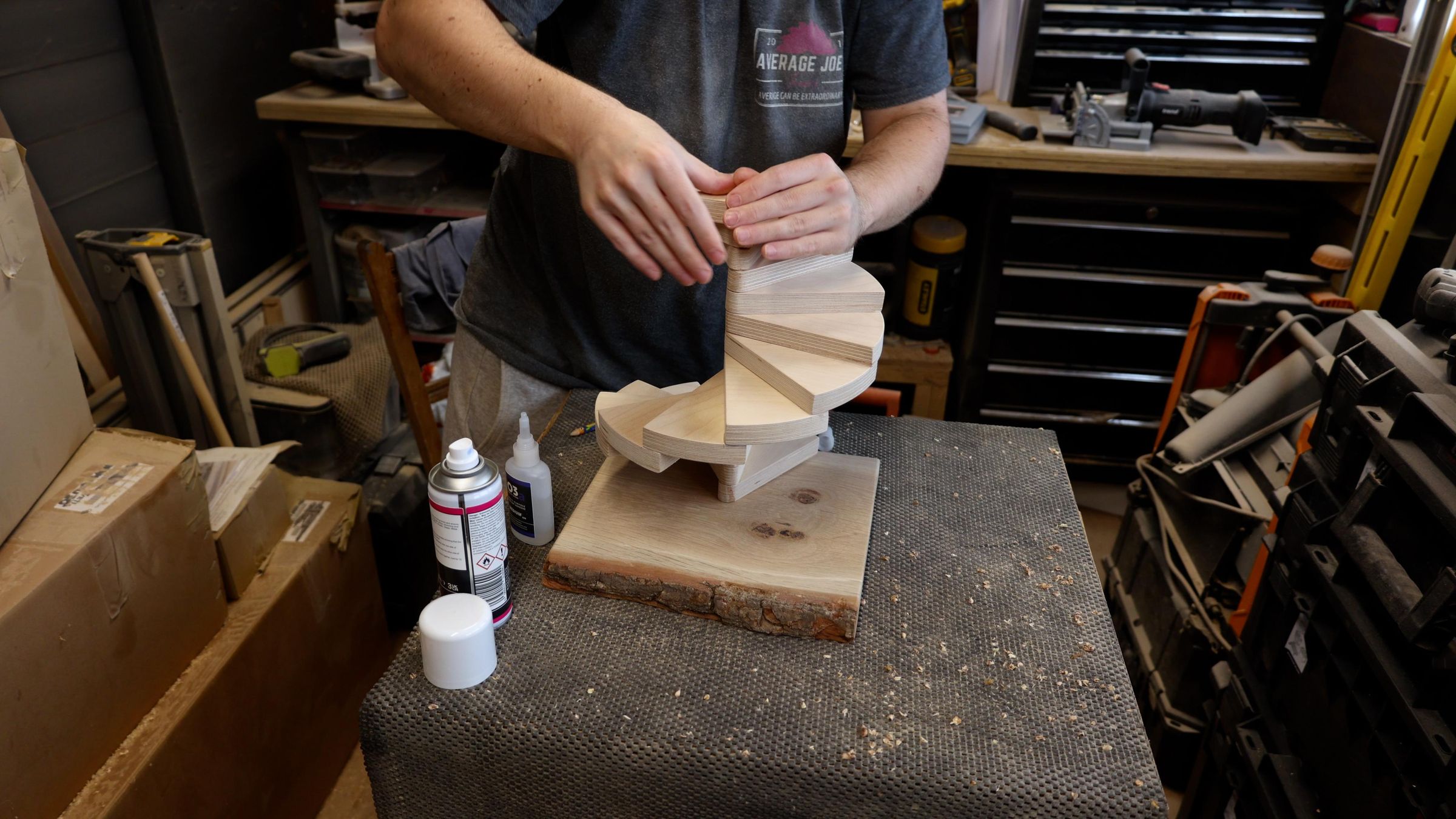 Plywood Spiral Staircase Display Stand : 4 Steps (with Pictures ...