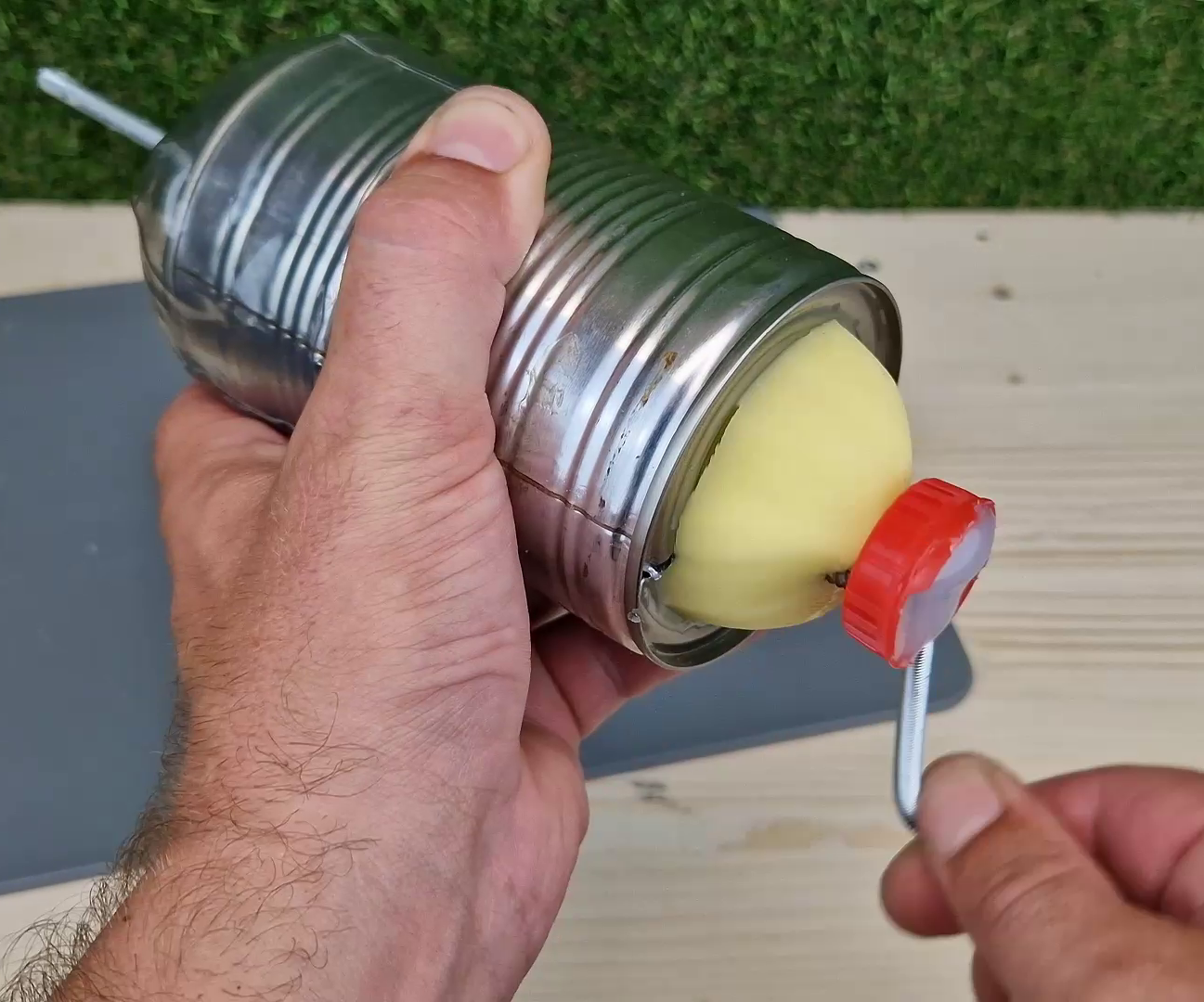 Homemade Spiral Potato Cutter