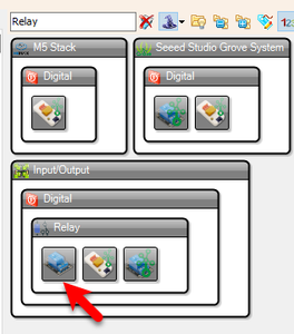 In Visuino Add & Set Components