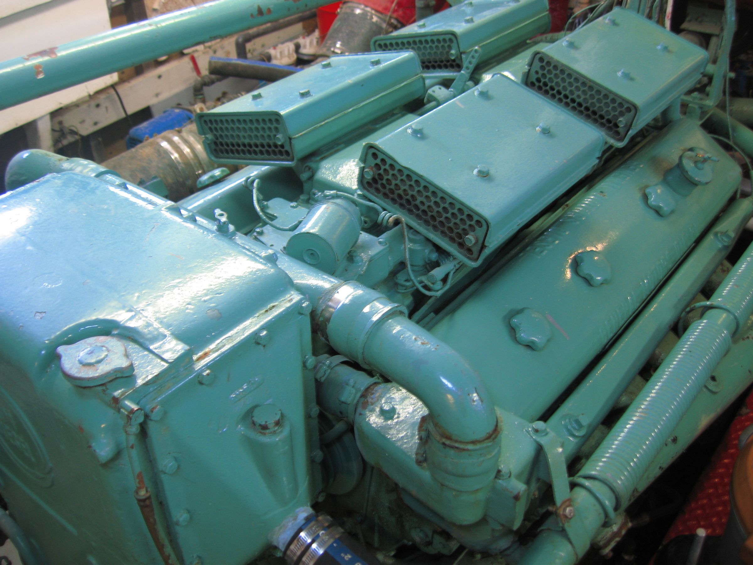 Detroit Diesel Valve Cover Clean Up!  Boat Bling on a Budget.