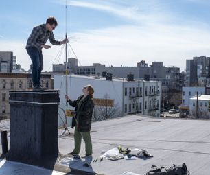 Urban Rooftop Ham Radio Antenna