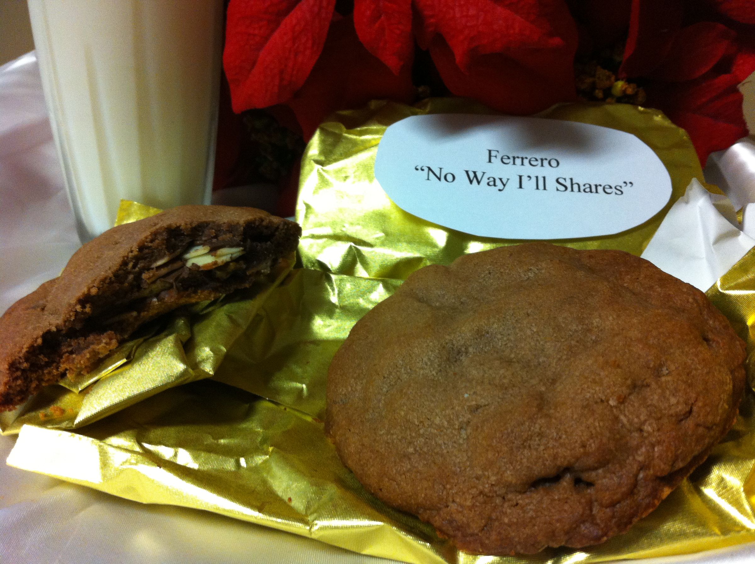 Ferrero "No Way I'll Shares" Cookies