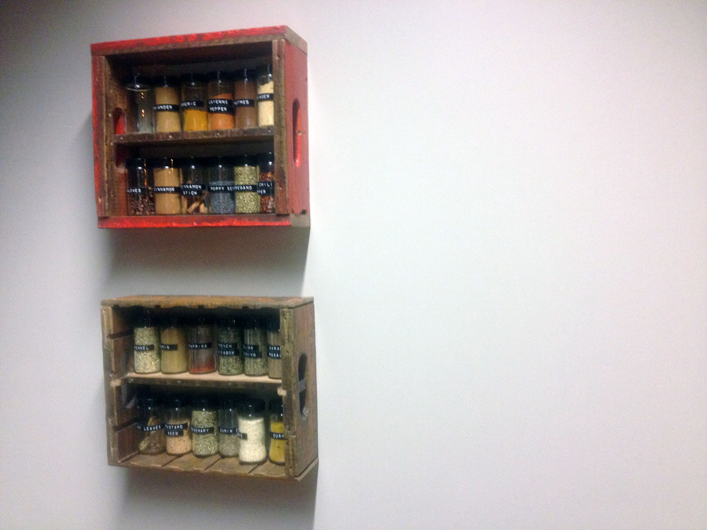 Soda Crate Spice Rack