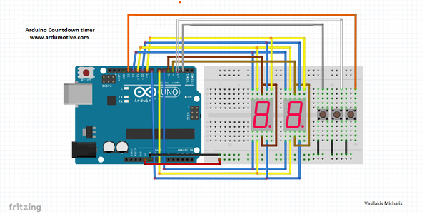 Arduino Countdown Timer With Setup Buttons : 5 Steps (with Pictures ...