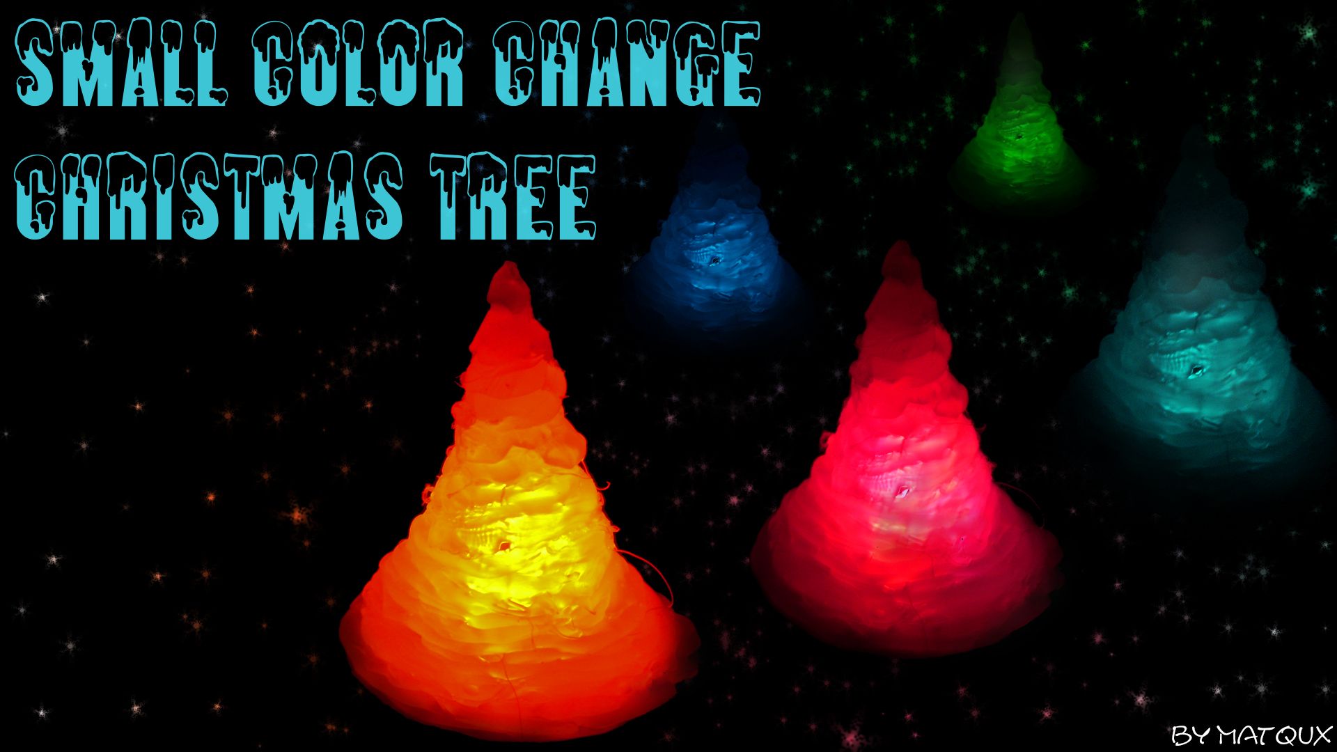 Small Color Change Christmas Tree