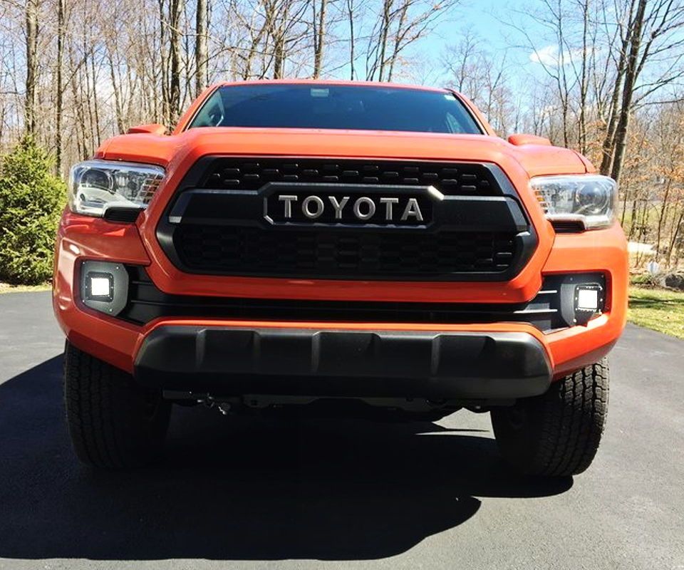 Install 20W Cube LED Pod Lights on 2016-up Toyota Tacoma