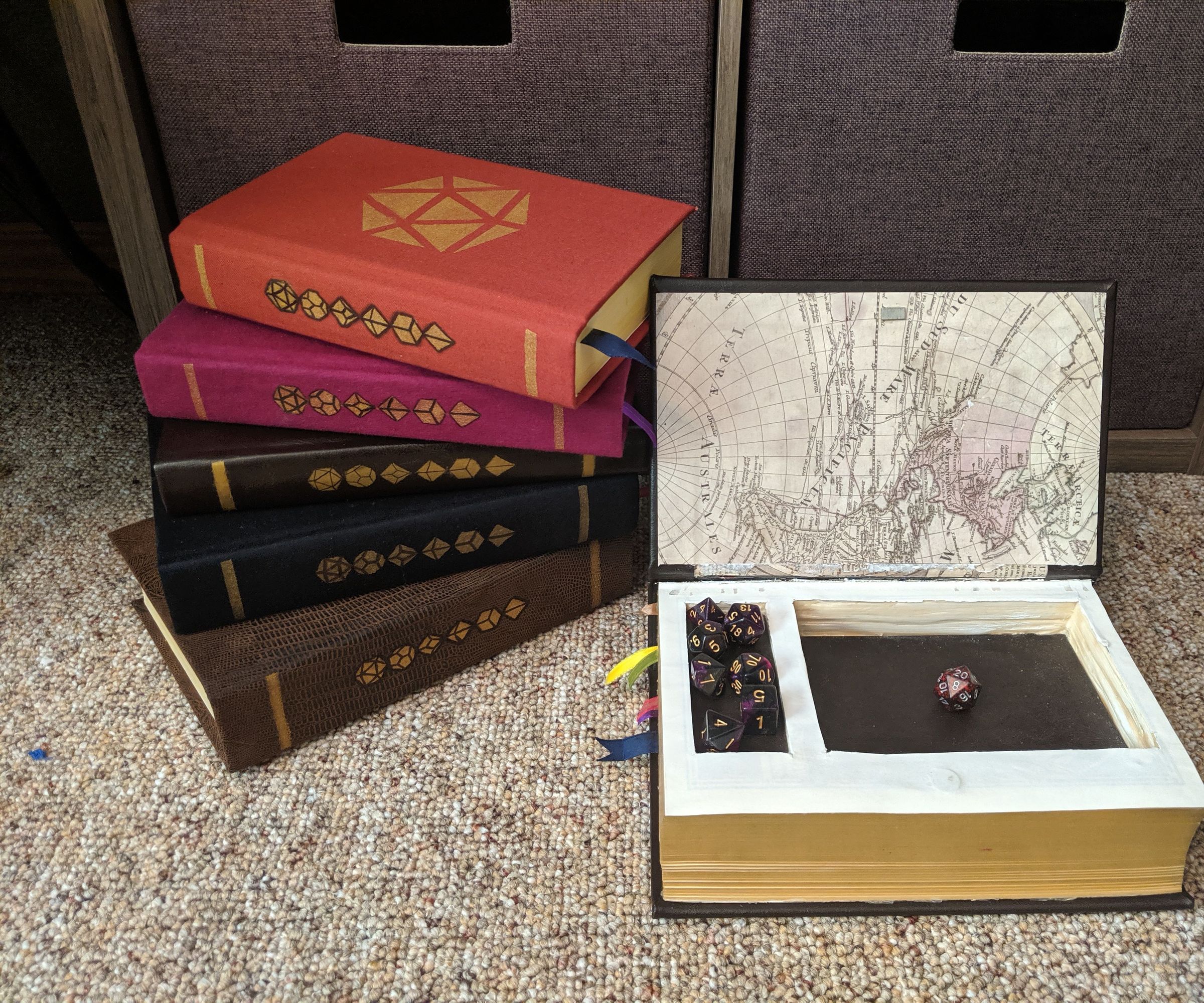 DnD RPG Book Dice Tray
