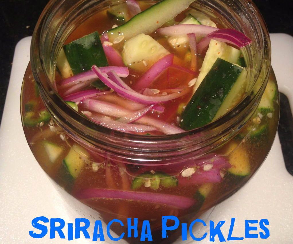 Sriracha Fridge Pickles