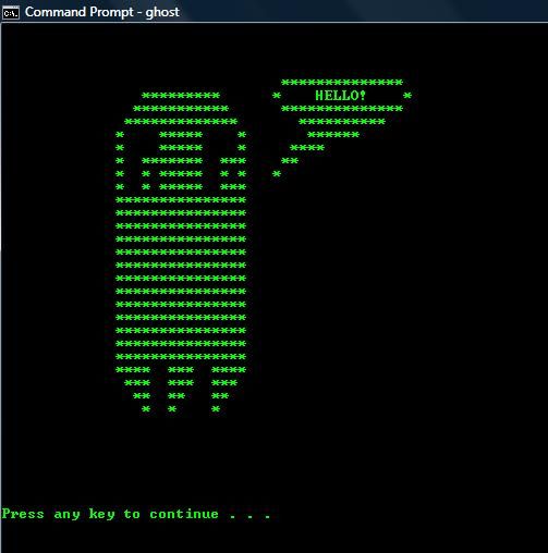 Using Batch Files to Make a Friendly On-Screen Ghost