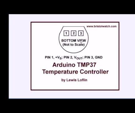 Arduino TMP37 I2C Temperature Display