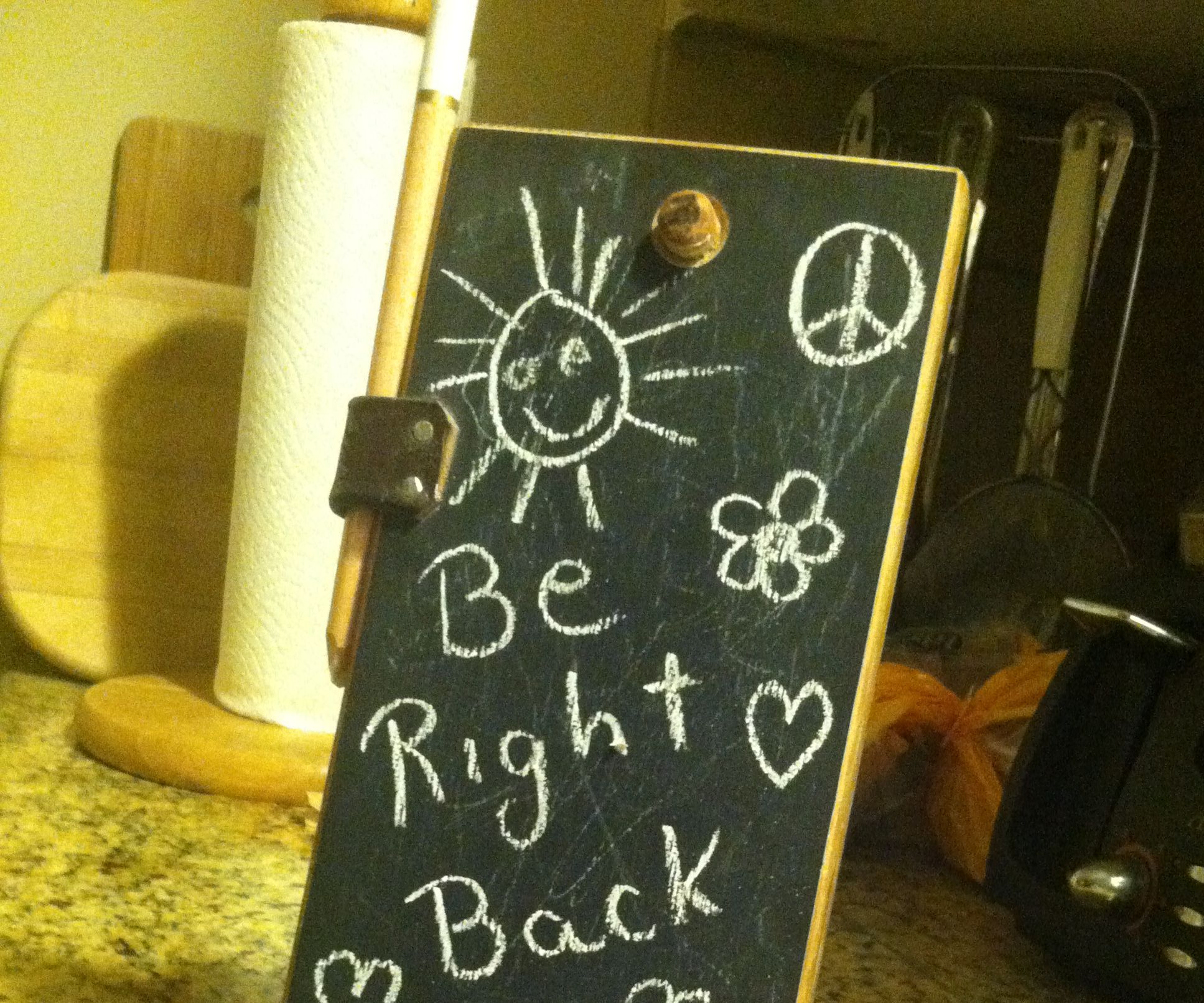 Recycled Pallet Note Pad Chalk Board
