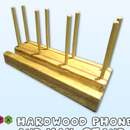 Hardwood Phone and Mail Stand in Sapele and Oak