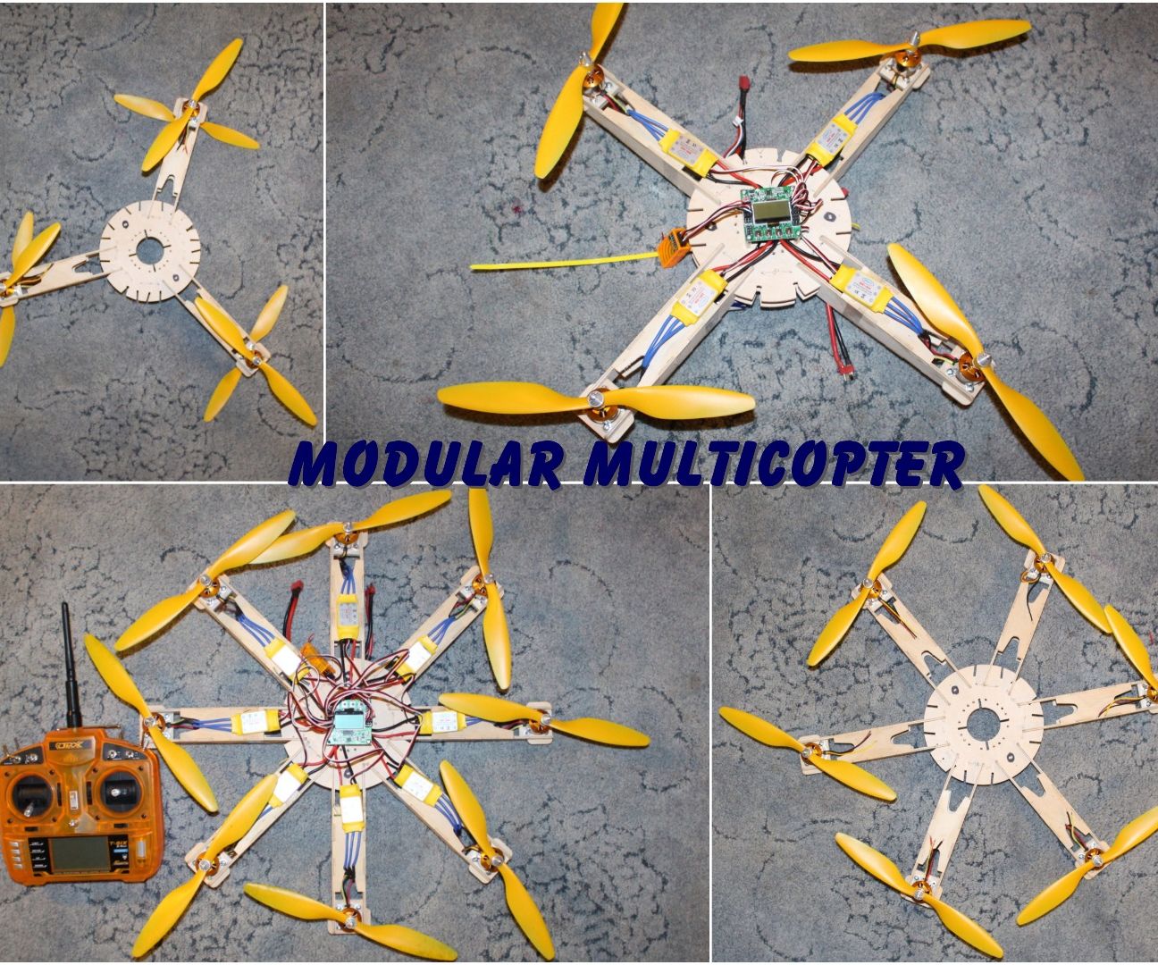 Modular Multicopter, Quads, Hex, Oct, Y4, Y6, OCT X4, Up to 16 Motors!