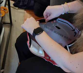 Cut the Fedora and Velcro It to Helmet