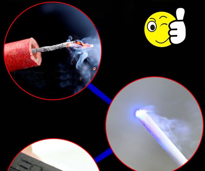 Button Is Designed As the Switch Super Laser Pointer Blue