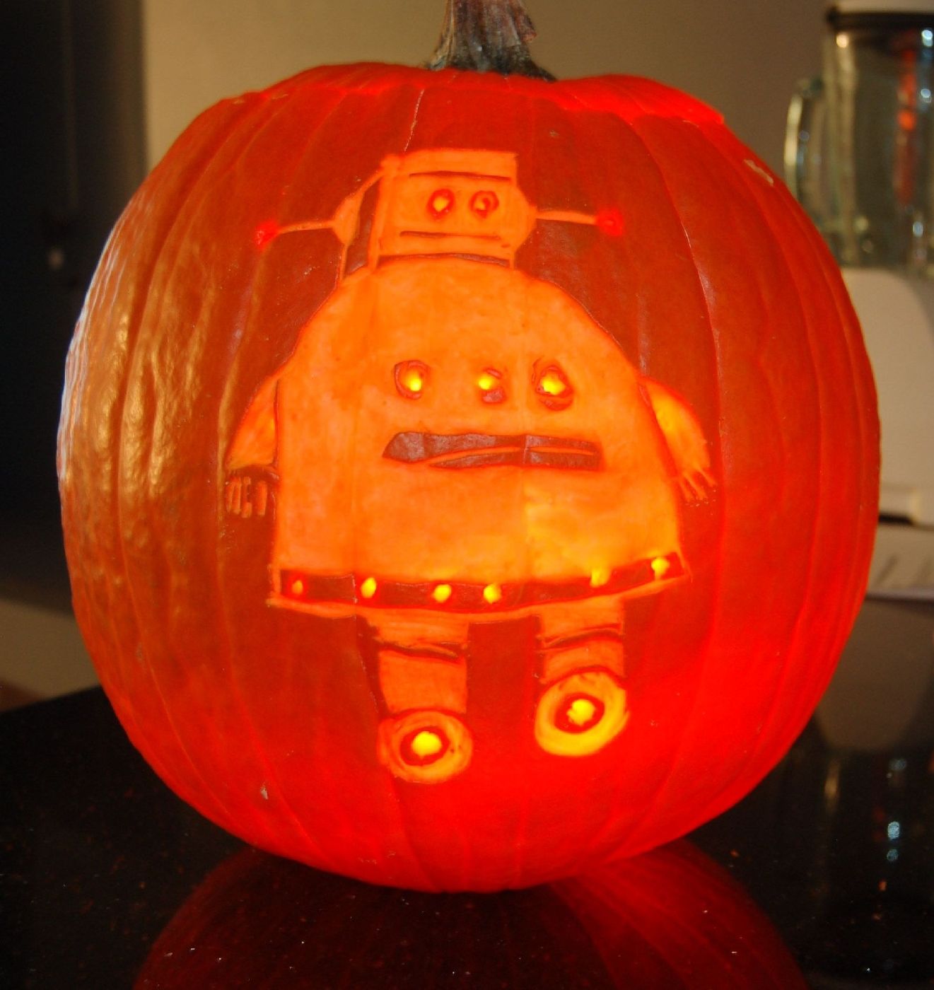 Instructables Robot Halloween Pumpkin