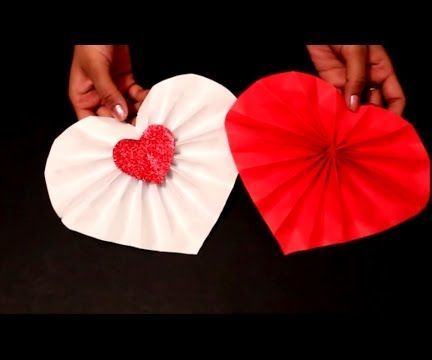 DIY- Easy Valentine's Day Craft : DIY Paper Heart Decoration Ideas