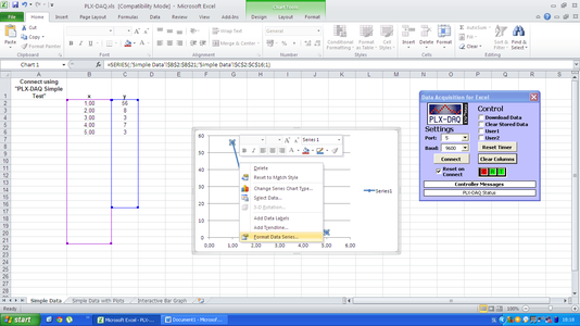 Sending the Data to Excel