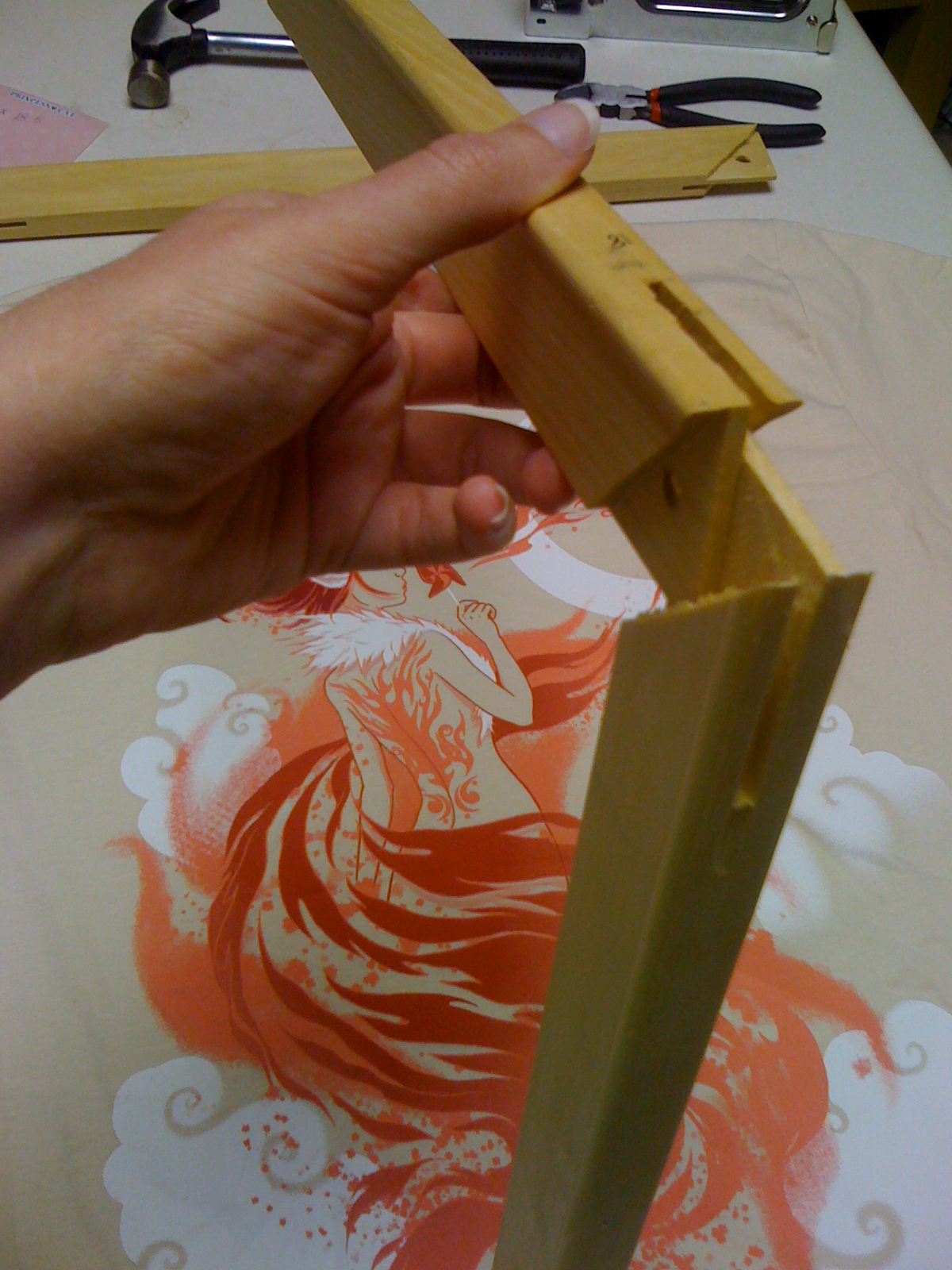 Make a Tshirt Into Hangable Art 8 Steps Instructables