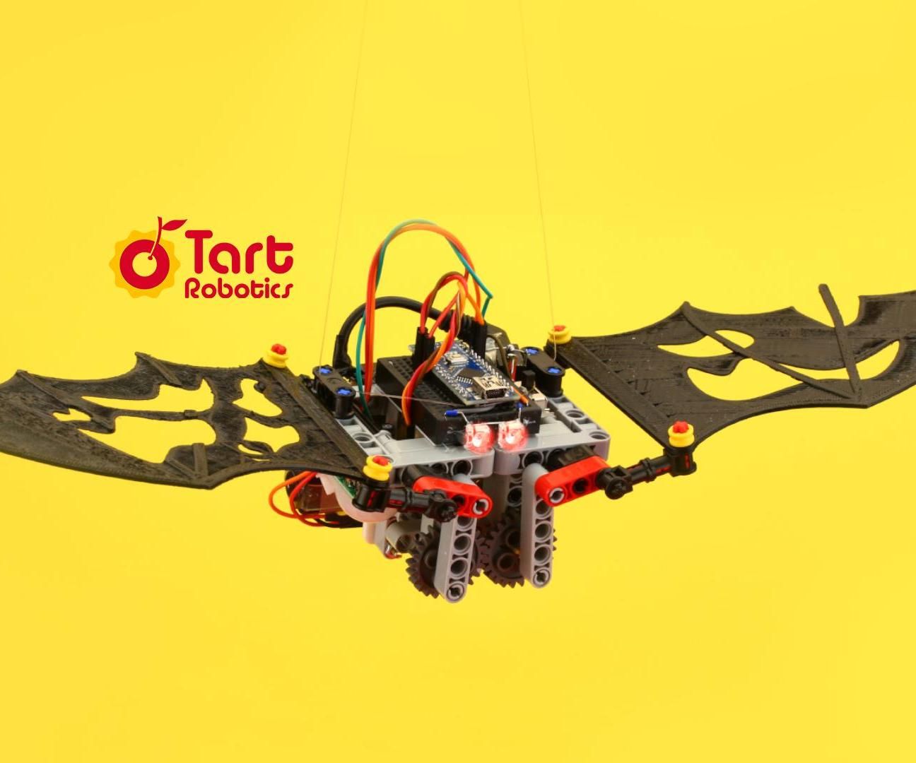 A DIY Flapping-wing Robotic Bat With Arduino, 3D Printed, and Lego-compatible Parts