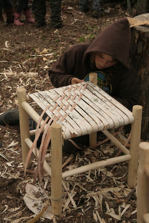 Birch Bark Seat