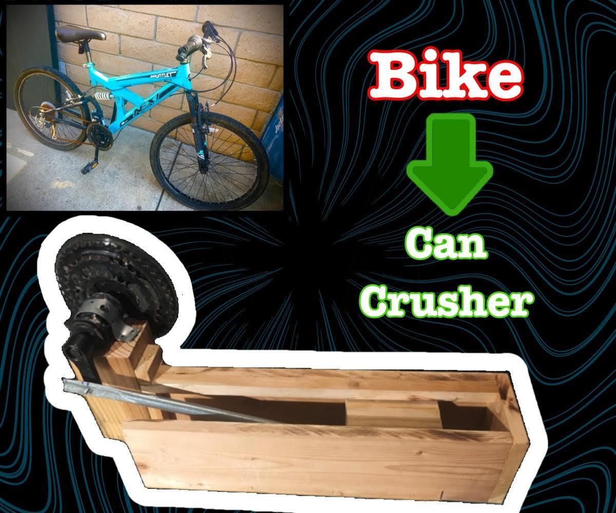 Can Crusher From an Old Mountain Bike Sprocket