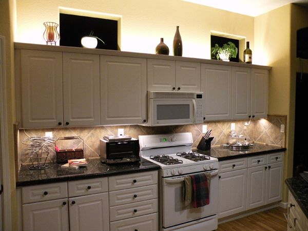 Over Cabinet Lighting Using LED Modules or LED Strip Lights