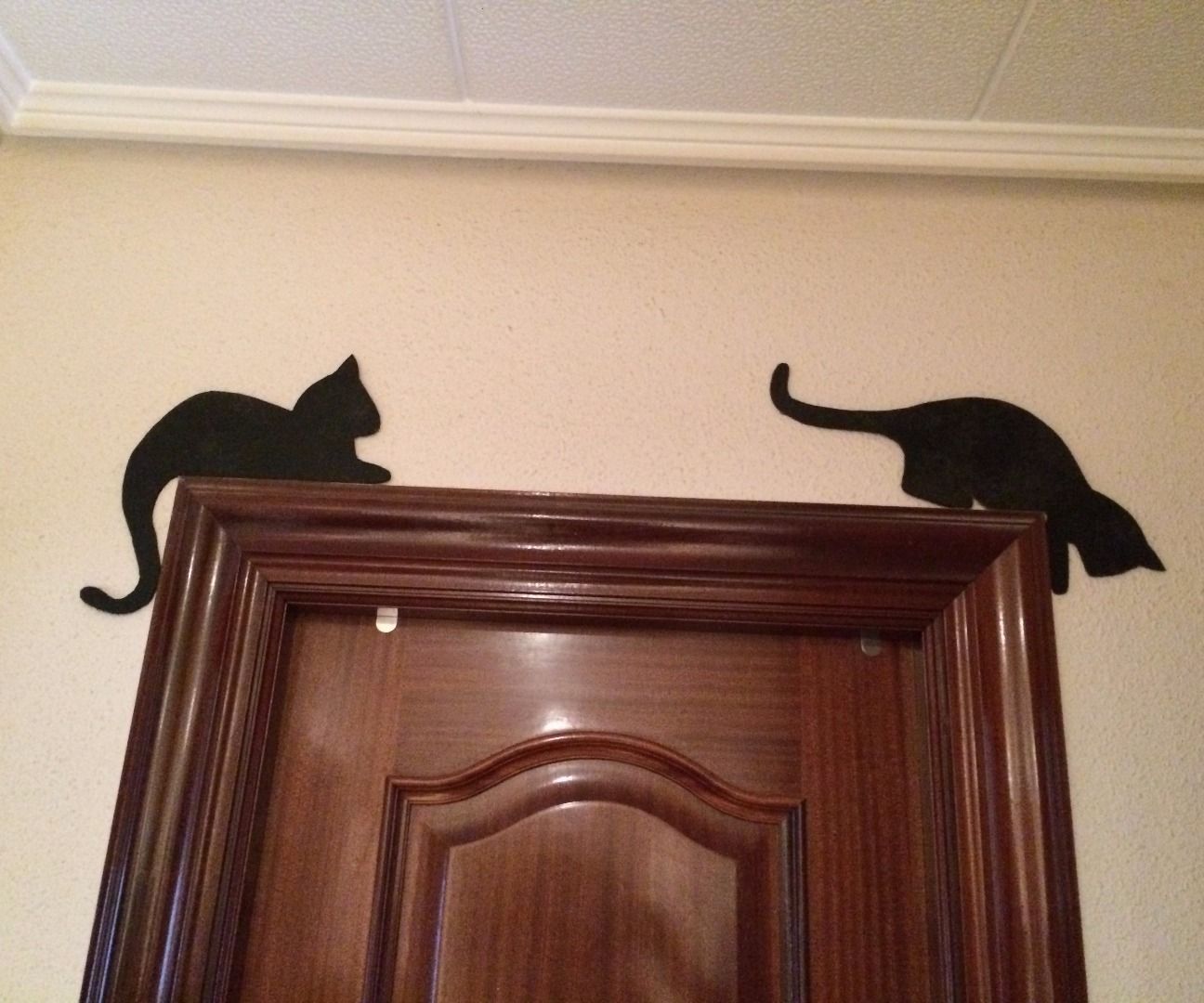 Silueta Gato Con Tablerillo