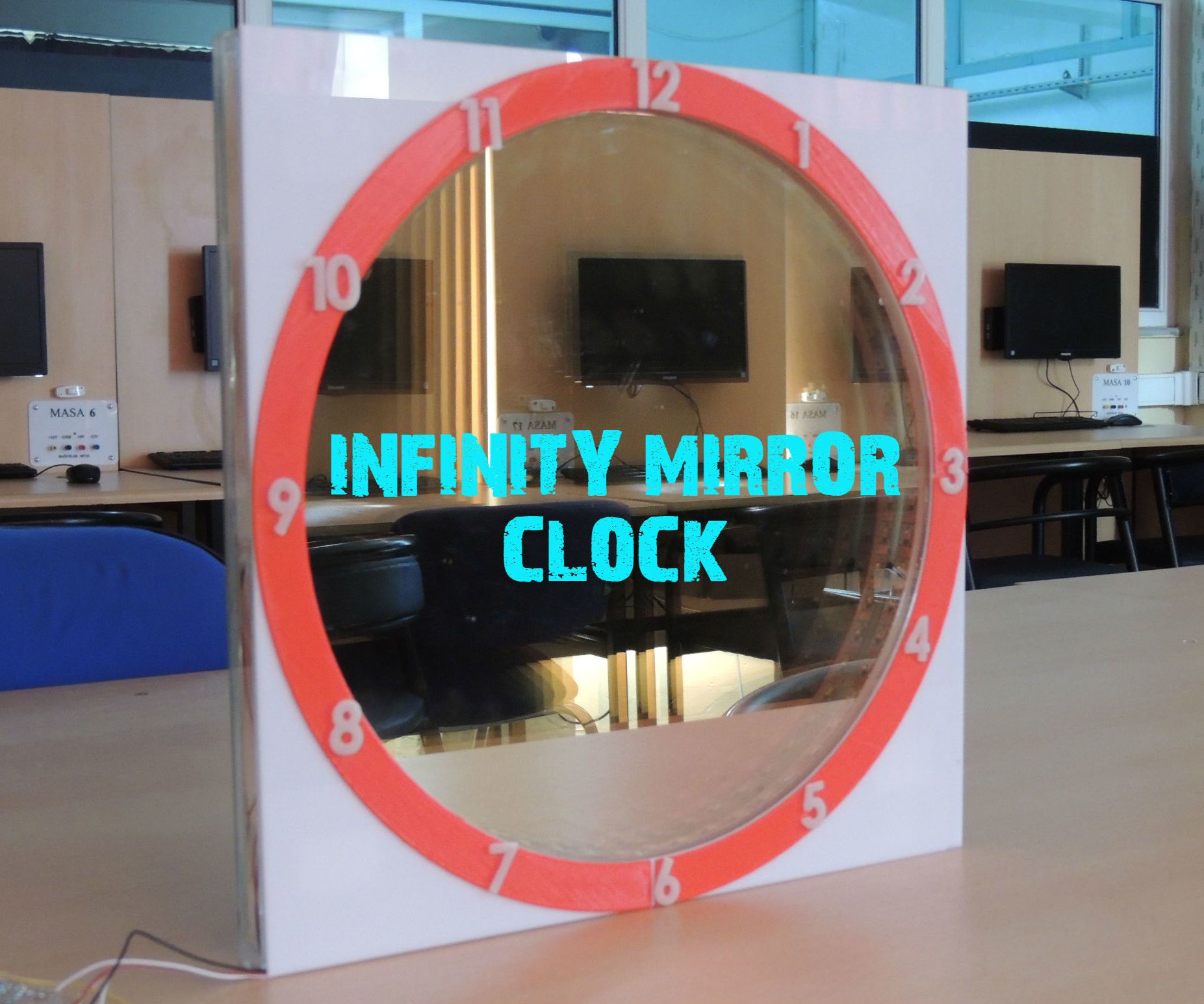 INFINITY  MIRROR CLOCK UPDATED VERSIYON