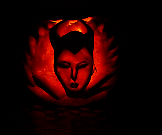 Maleficent Halloween Pumpkin