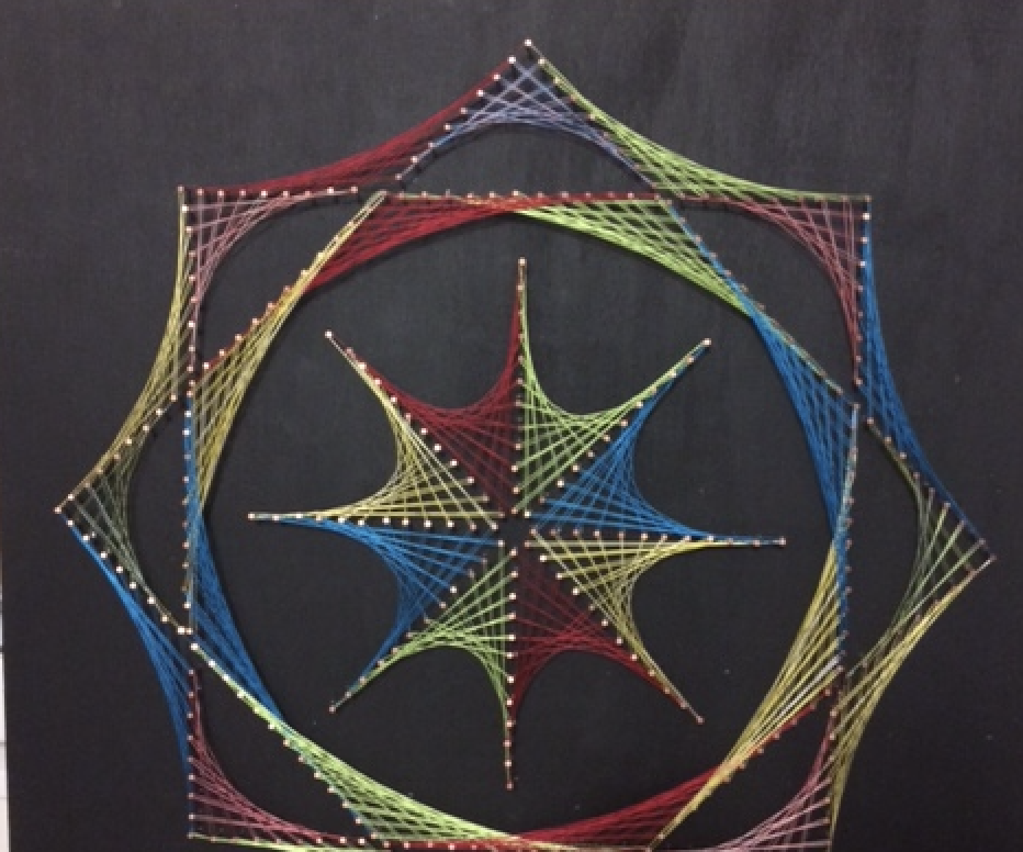 RAINBOW - Nail & Thread Art