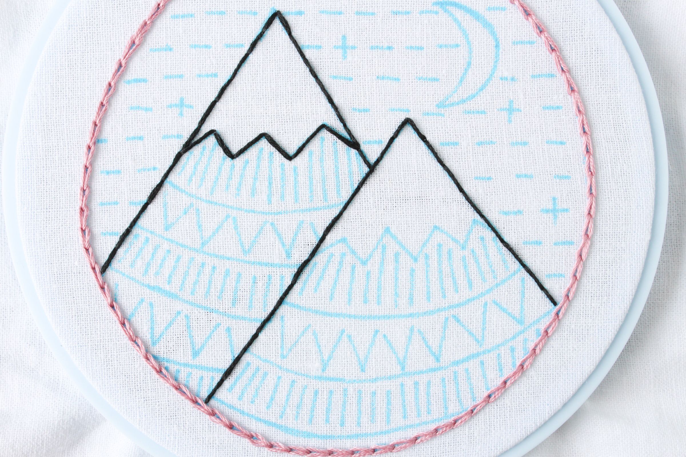 Mountain Embroidery Sampler + Free Pattern 9 Steps (with Pictures