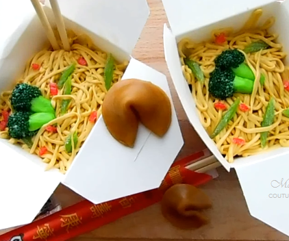 Takeout Lo Mein Cakes & Fortune Cookies