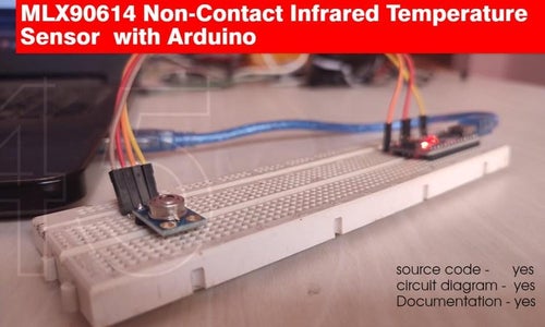 MLX90614 Non-Contact Infrared Temperature Sensor With Arduino : 5 Steps ...