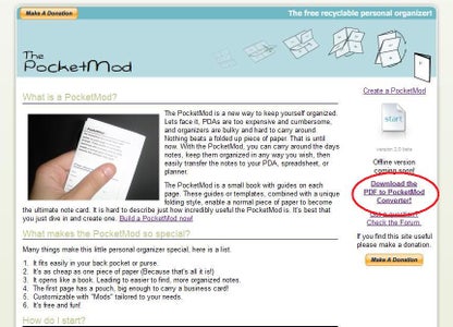 Download & Install PDF-to-PocketMod