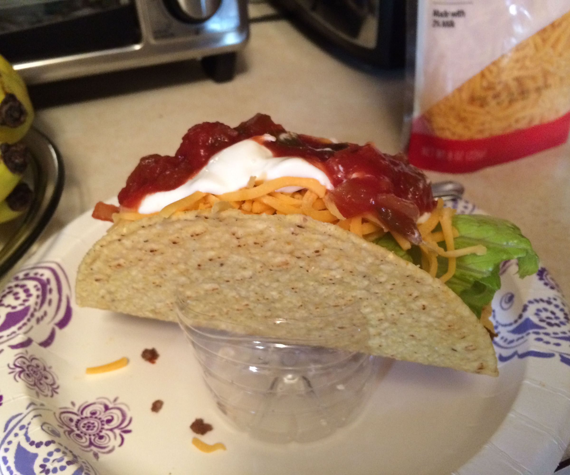 Quick, Recyclable Taco Shell Holder