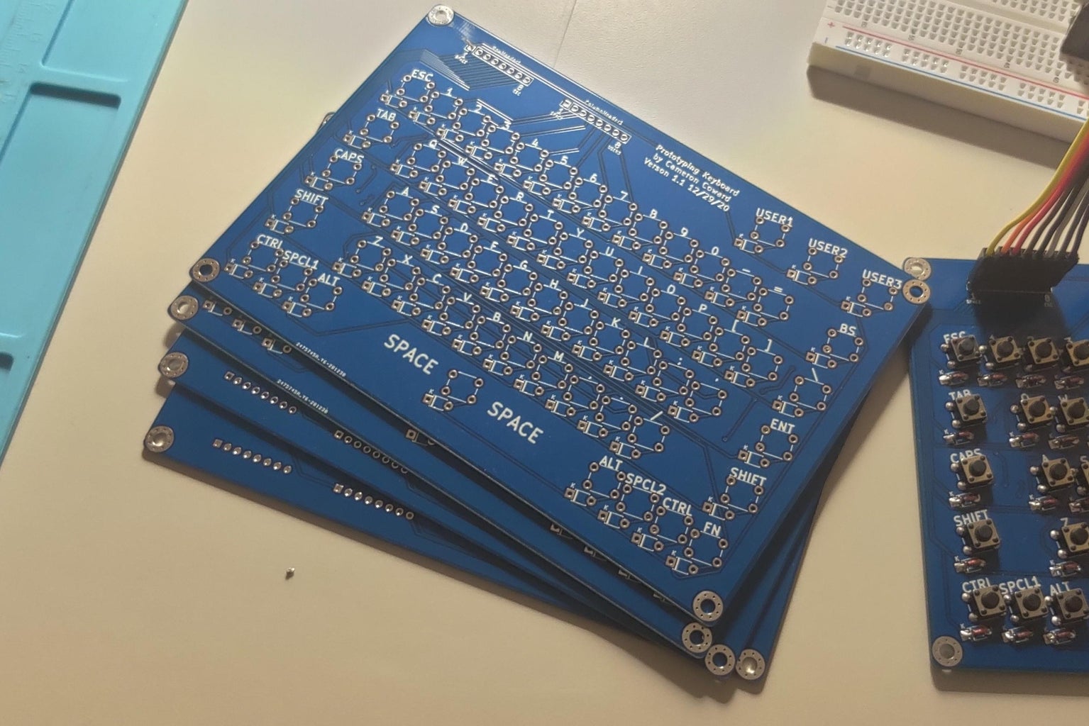 64-Key Prototyping Keyboard Matrix for Arduino : 6 Steps (with Pictures ...