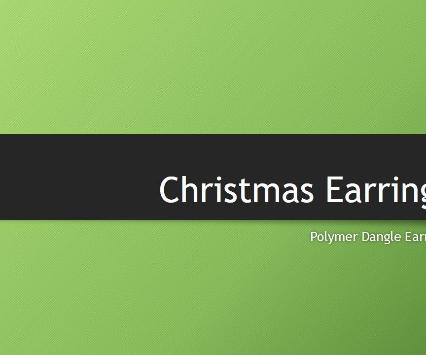 Christmas Dangle Earrings