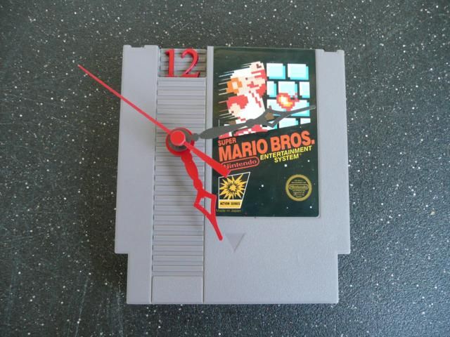 Nintendo Entertainment System Cartridge Clock