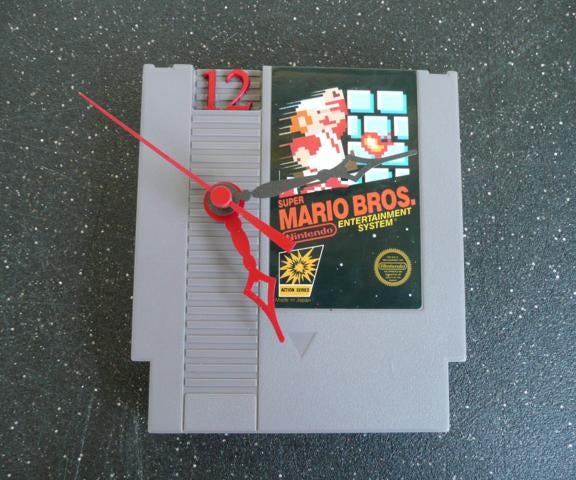 Nintendo Entertainment System Cartridge Clock