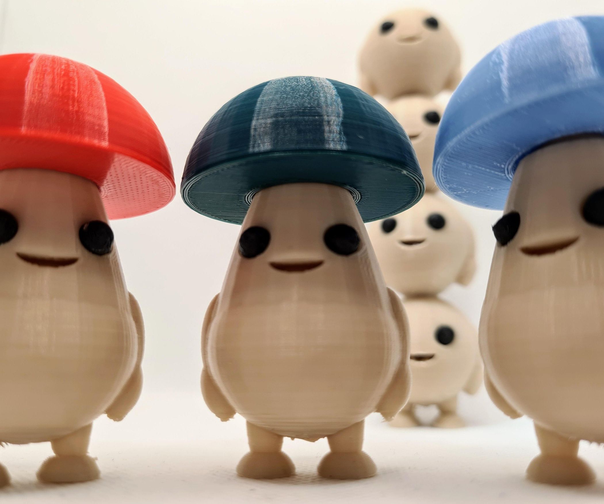 How to Make Shroomies! Cute Mushroom Figures (3D Printing/Tinkercad