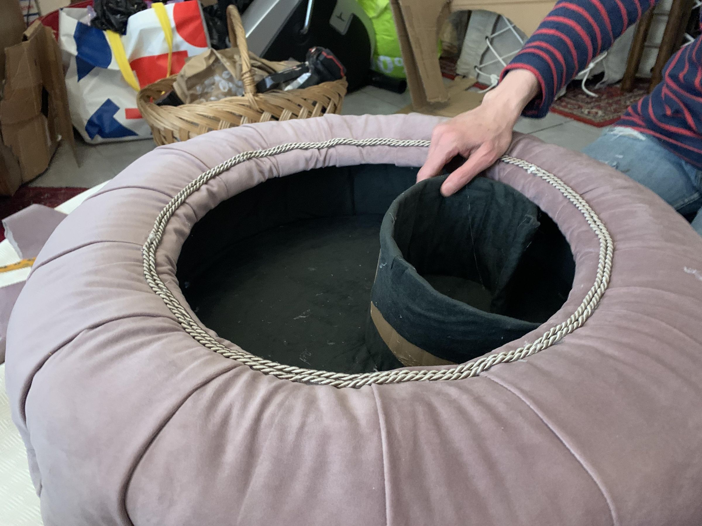 Comment Réaliser Un Pouf Capitonné Avec Un Vieux Pneu Soi-même ? : 7