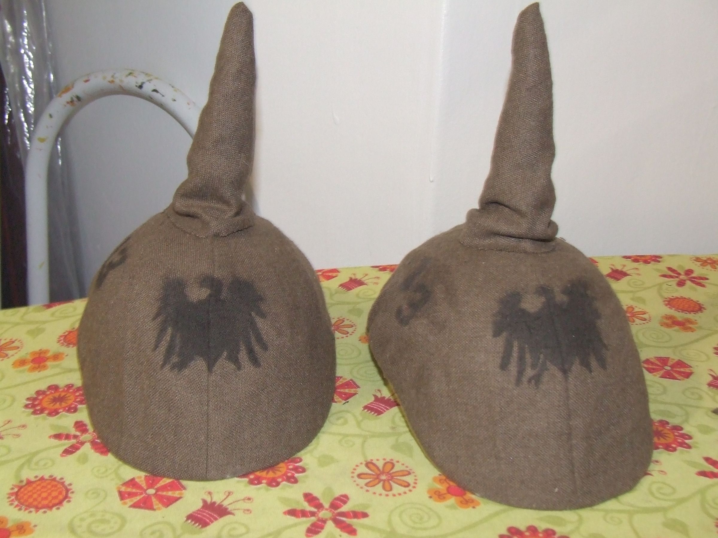 Homemade World War 1 German Picklehaube Helmets