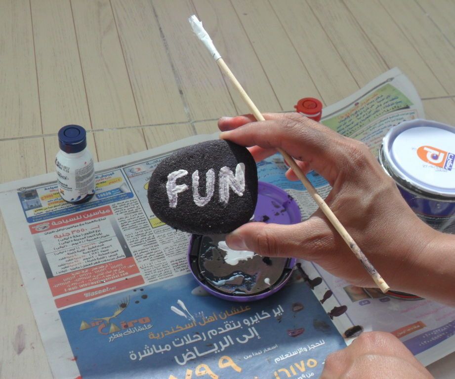 How to Paint on Sand Stone