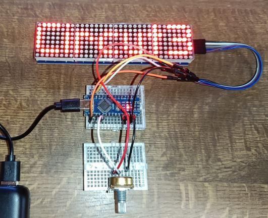 MAX7219 to Display the Analog Port Value (five Minute Setup) : 3